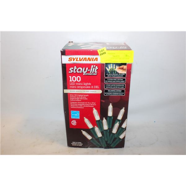 SYLVANIA STAY-LIT 100 LED MINI LIGHTS 33FT