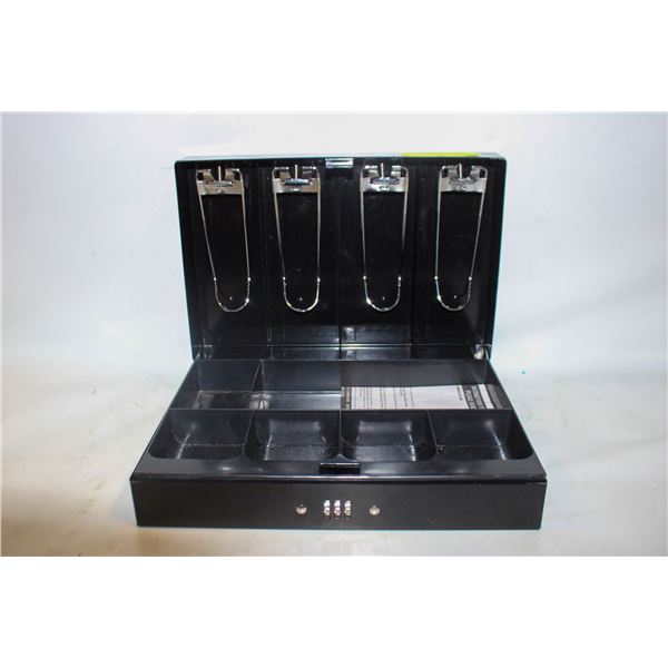 MASTER LOCK CASH BOX WITH TRAY AND COMBINATION