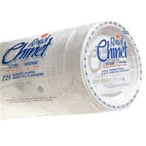 NEW 228 DESSERT PLATES ROYAL CHINET 17.1CM