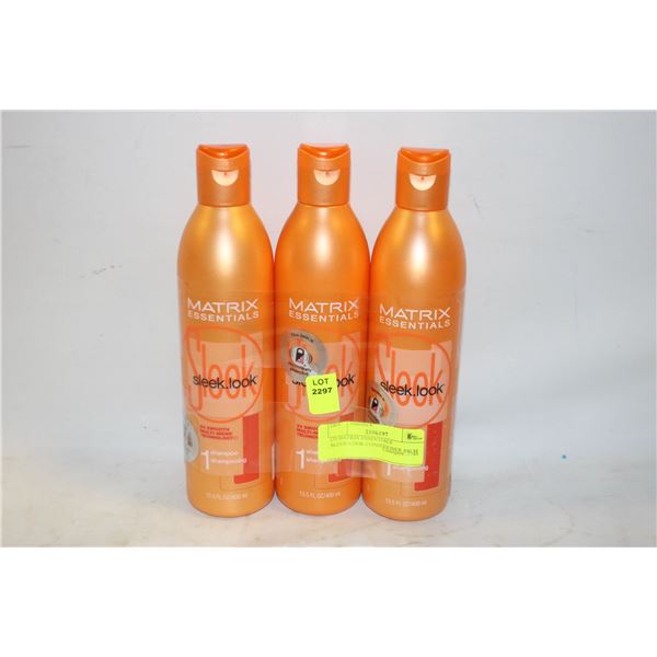 (3) MATRIX ESSENTIALS SLEEK-LOOK CONDITIONER 400 M