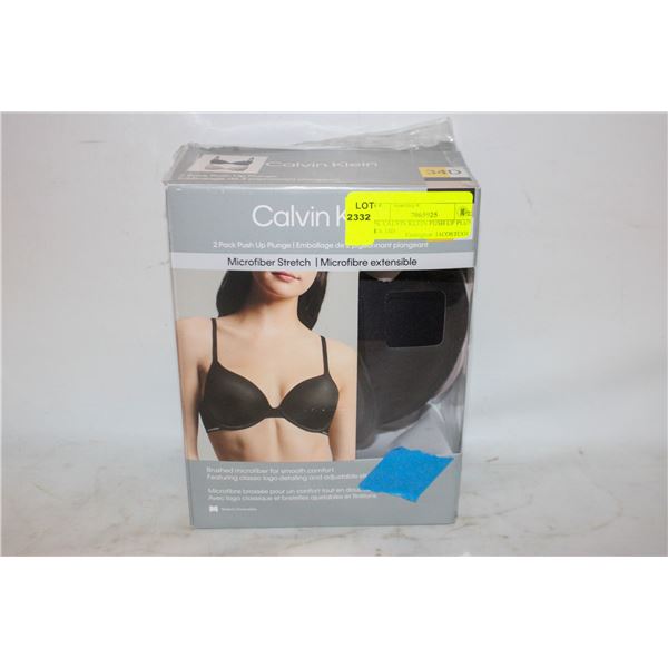 2PK CALVIN KLEIN PUSH UP PLUNGE BRA 34D
