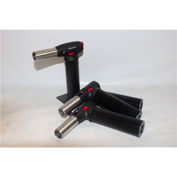 4PK SAGETRA PRO CHEFS TORCH W BLACK HANDLE