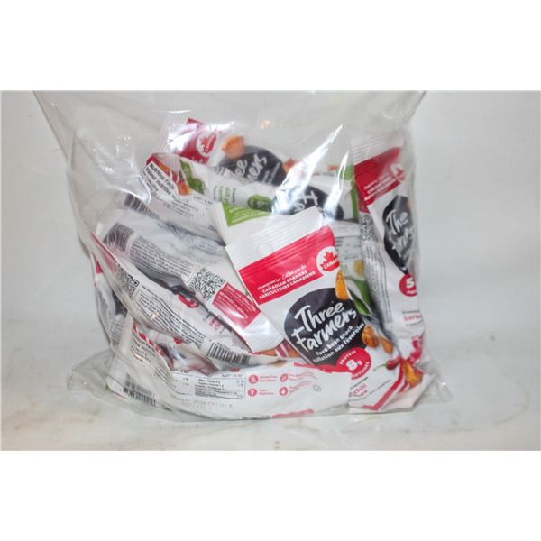 REPACKED 17 X 28GS THREE FARMERS SNACKS TO GO