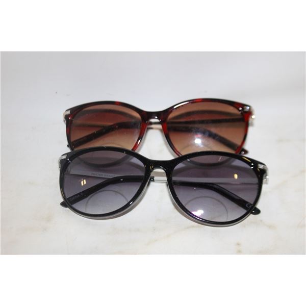 REPACKED 2PK DESIGN OPTICS +2.50 SUNGLASSES READER