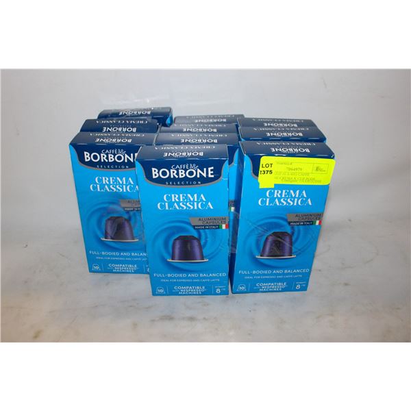REPACKED 10 X 60G CAFFE BORBONE CREMA K CUP PODS