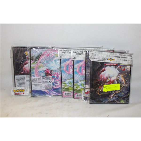 6 SMALL POKEMON BINDERS TOGETHER