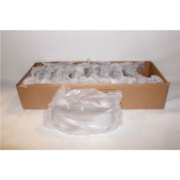 CASE OF 10 NEW CLEAR SAFETY GOGGLES