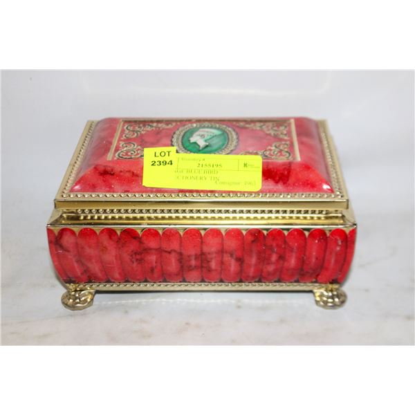 VINTAGE BLUE BIRD CONFECTIONERY TIN