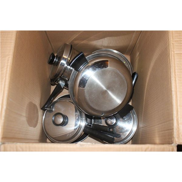 STAINLESS STEEL POTS AND PANS