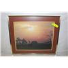 Image 1 : PRAIRIE SUNSET PICTURE 25"W X 21"H