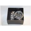 Image 1 : NEW 2PCS MENS WATCH, AND CUBAN LINK CHAIN