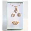 Image 1 : NEW NECKLACE AND RING WITH EARRINGS