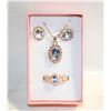 Image 1 : NEW NECKLACE AND RING WITH EARRINGS