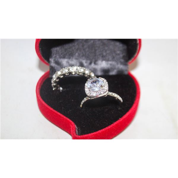 NEW 2PCS/SET RING SET SZ8