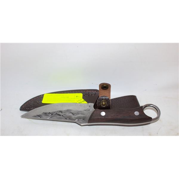 NEW TACTICAL OUTDOOR HUNTING DAMASCUS STYLE KNIFE