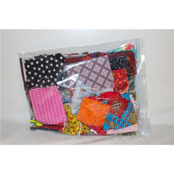 COTTON FABRIC SMALL PIECES FOR SEWING &