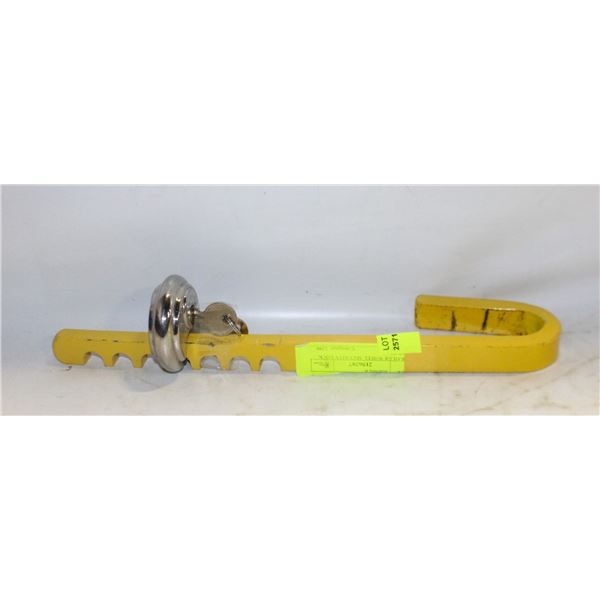 TRAILER WHEEL SECURITY LOCK W/2 KEYS