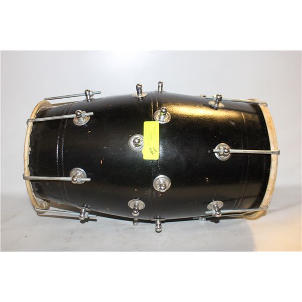 AUTHENTIC DHOL DRUM. DOUBLE SIDED BARREL DRUM