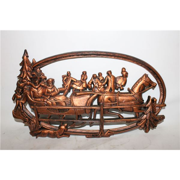 1970'S COPPERCRAFT GUILD CHRISTMAS SLEIGH