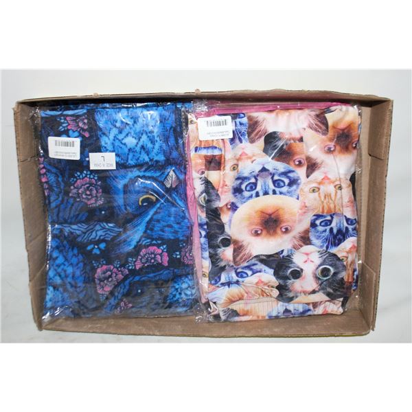 NEW 4 WOMENS LARGE LEGGINGS, CATS &