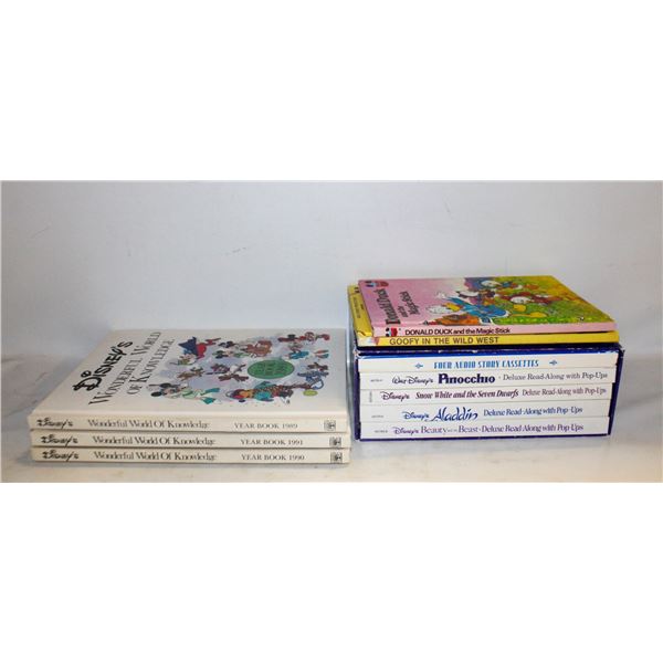FLAT OF 10 COLLECTOR DISNEY BOOKS
