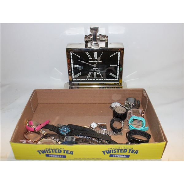 CLOCKS & WATCHES LOT