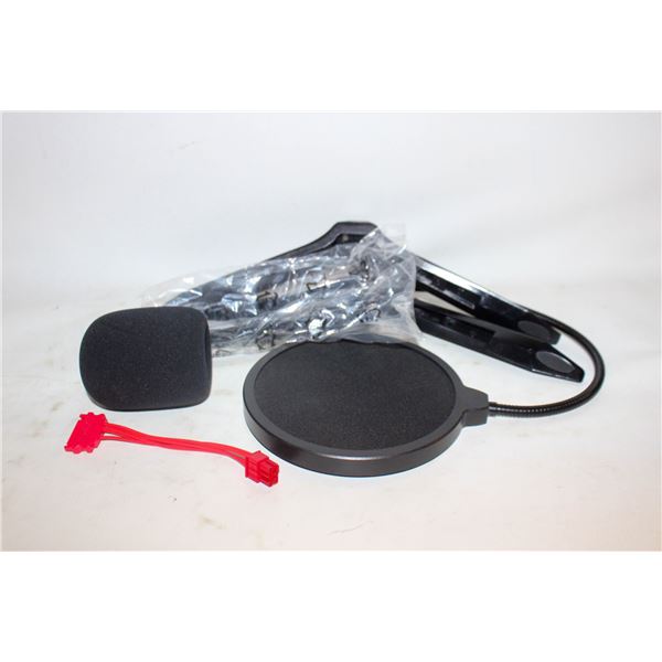 BAG OF MICROPHONE ACCESSORIES
