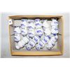 Image 1 : SET OF CERAMIC BLUE/WHITE SPICE CONTAINERS