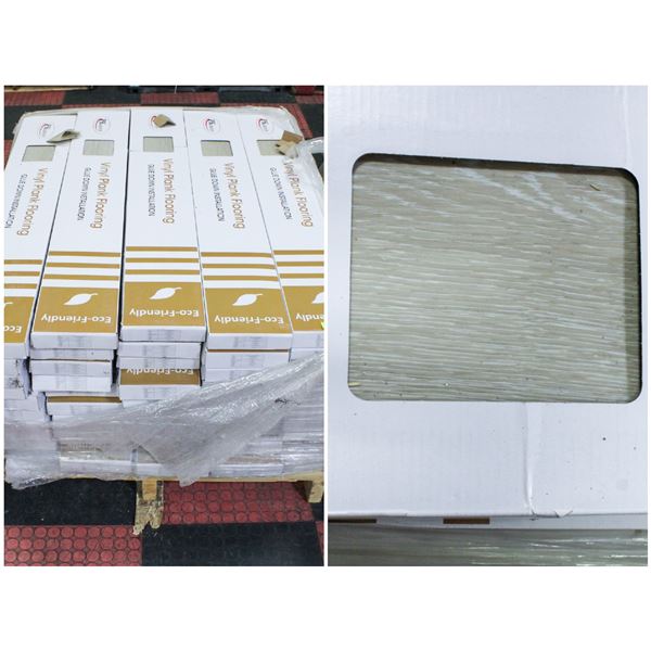 FEATURED: PALLETS OF VINYL GLUE DOWN FLOORING