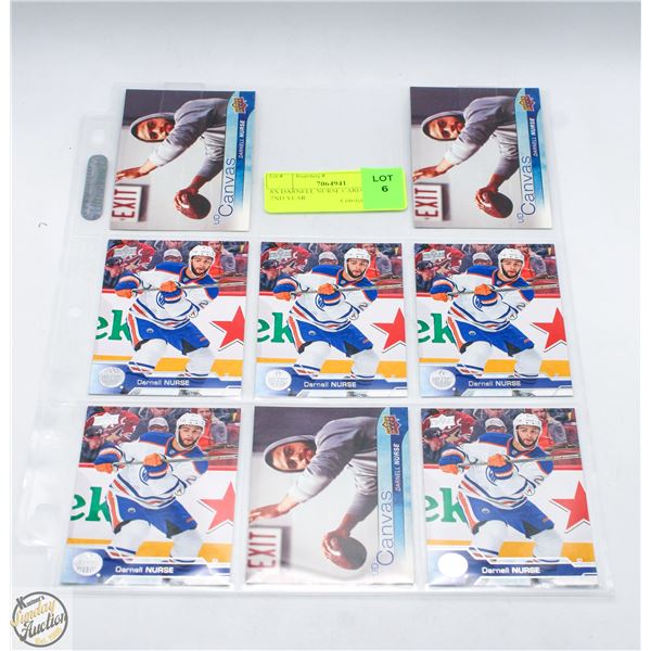 8X DARNELL NURSE CARDS 1ST & 2ND YEAR