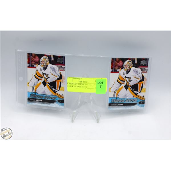 2X TRISTAN JARRY YOUNG GUNS ROOKIES UPPER DECK
