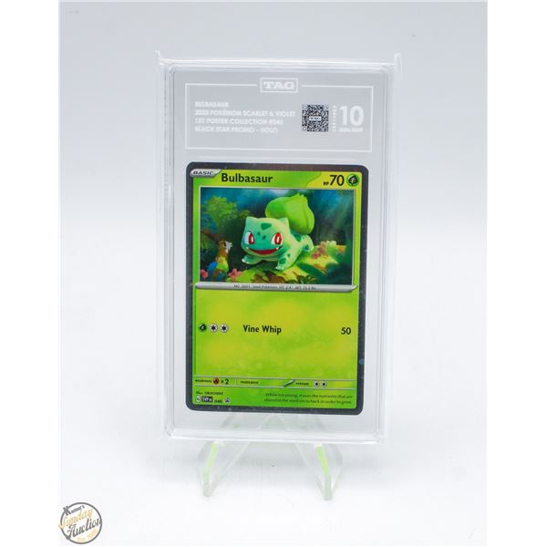 TAG GRADED POKEMON CARD BULBASAUR 046