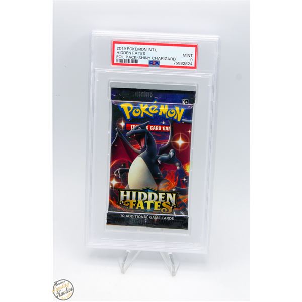 GRADED POKEMON HIDDEN FATES BOOSTER