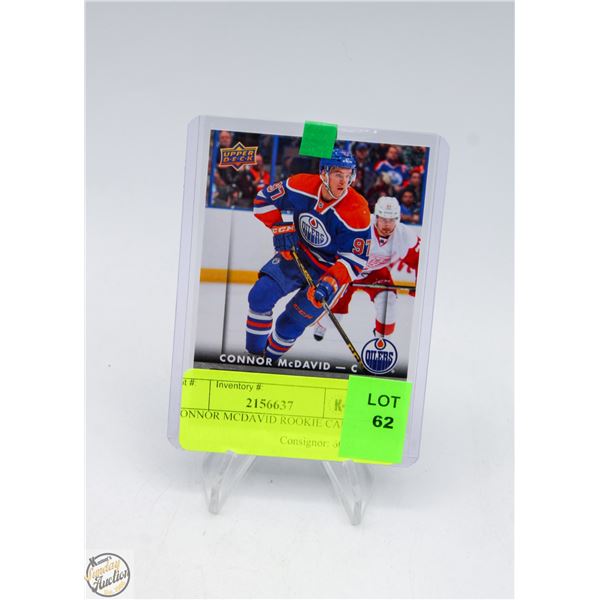CONNOR MCDAVID ROOKIE CARD