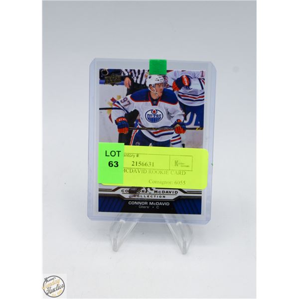 CONNOR MCDAVID ROOKIE CARD