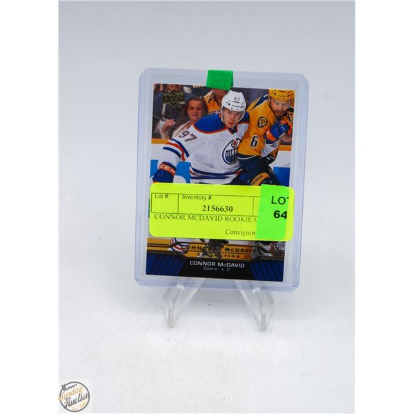 CONNOR MCDAVID ROOKIE CARD