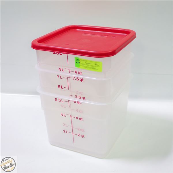 NEW CAMBRO FOOD STORAGE CONTAINER 6QT CONTAINERS