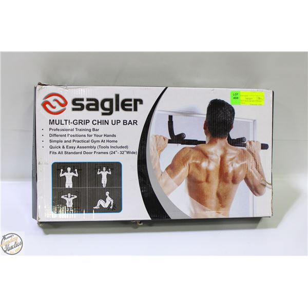 NEW W BOX SAGLER MULTI-GRIP CHIN UP BAR