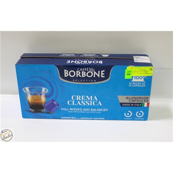 10 X 50G CAFFE BORBONE SELECTION CREMA PODS