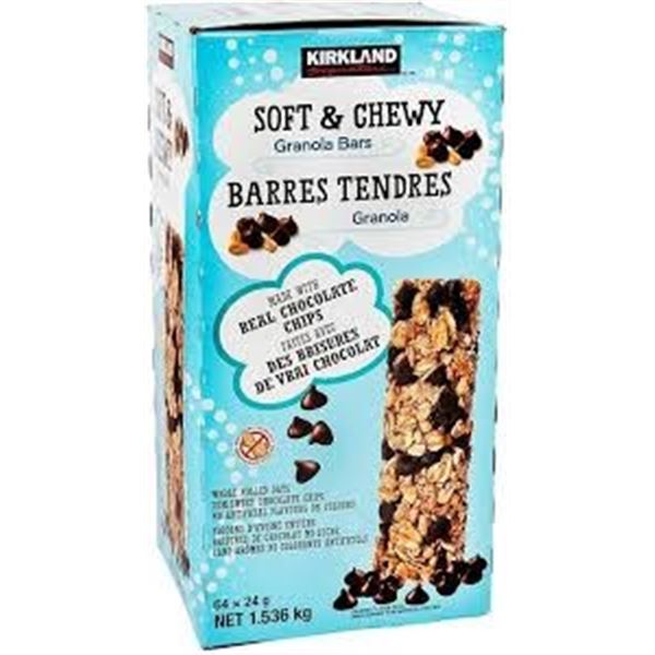 64 X 24G KIRKLAND SOFT & CHEWY GRANOLA BARS