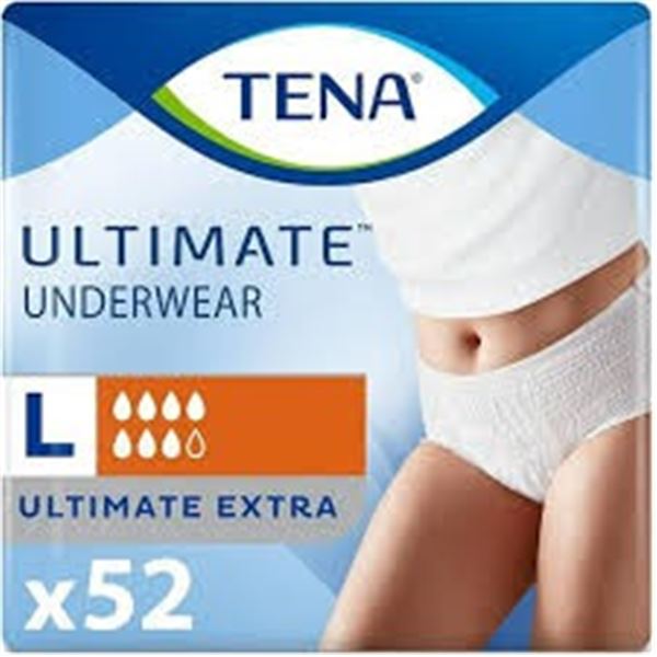 52CT TENA PROTECTIVE INCONTINECE UNDERWEAR LARGE