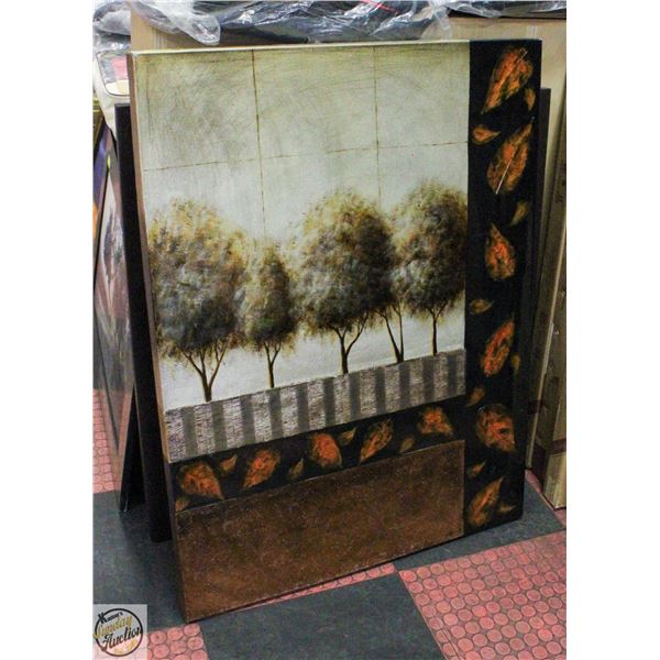LARGE ABSTRACT TREE SCENERY PICTURE