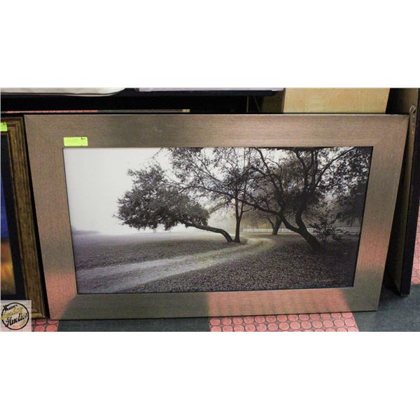 SILVER FRAMED BLACK & WHITE ART PHOTOGRAPHY
