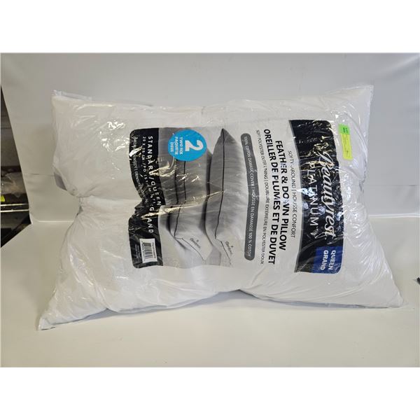 2PK BEAUTYREST QUEEN SIZED PILLOWS