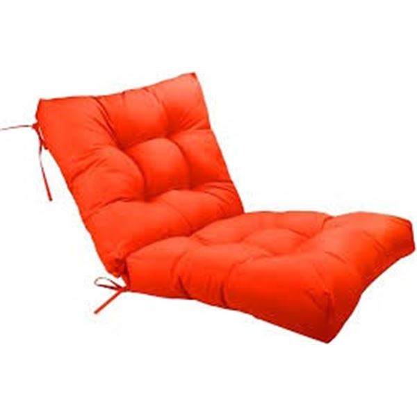 NEW SEWKER OUTDOOR SEAT CUSHIONS SET ORANGE RED