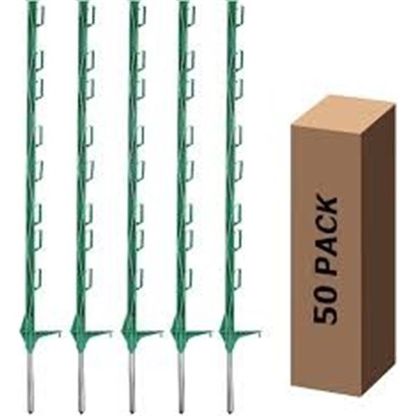 NEW 50PK 48" STEP IN FENCE POST