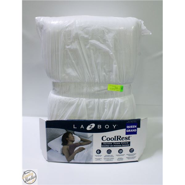 2PK LAZYBOY COOLREST QUEEN SIZED PILLOWS