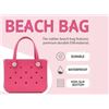 Image 1 : NEW EVA BEACH BAG RUBBER BEACH TOTE BAG PINK