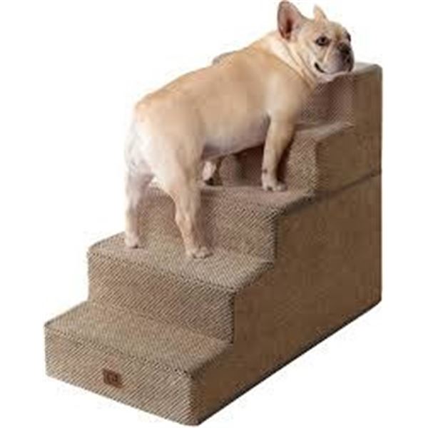 BRAND NEW GGIB DOG STAIRS BEIGE 22" 5-STEP