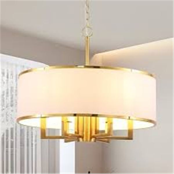 BRAND NEW CHANDELIER 5 LIGHT 18.89" DRUM
